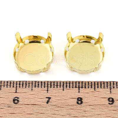 201 Stainless Steel Sew on Prong Settings STAS-T032-01-14mm-G-1