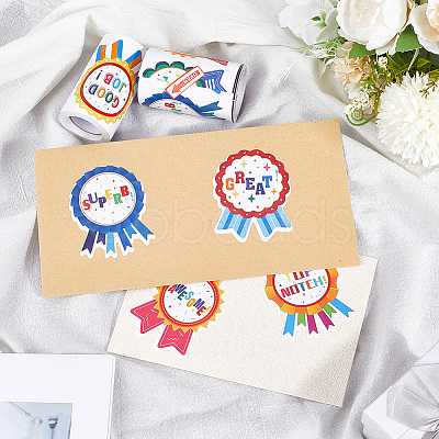 Round Award Paper Self-Adhesive Stickers DIY-WH20001-59-1