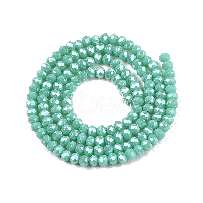 Electroplate Glass Beads Strands EGLA-A044-P2mm-A14-1