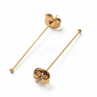 Ion Plating(IP) 304 Stainless Steel Flat Head Pins with Ear Nuts STAS-L244-02D-G01-1