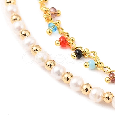 Multi-Strand Anklets AJEW-AN00329-01-1