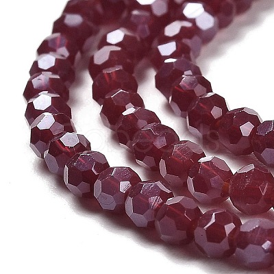 Electroplate Opaque Glass Beads Strands LS-EGLA-A035-P3mm-A02-1