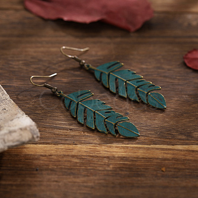 Bohemian Alloy Dangle Earrings WGA91CB-01-1
