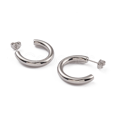 Non-Tarnish 304 Stainless Steel Stud Earrings for Women EJEW-G346-07D-P-1