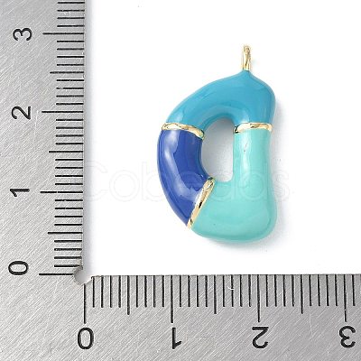 Brass Enamel Pendants X-KK-E093-03G-D-01-1