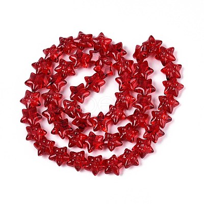 Baking Paint Glass Beads Strands DGLA-N017-01A-1