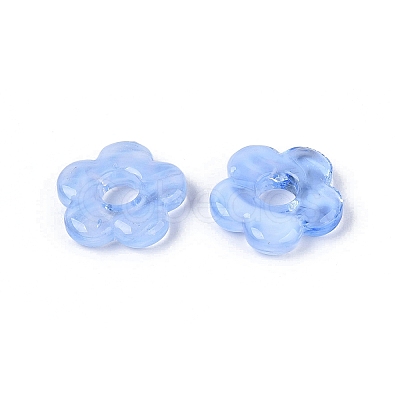 Two Tone Handmade Lampwork European Beads LAMP-N024-39-01C-1