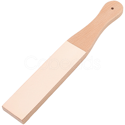 Beech Wood Leather Sharpening Board AJEW-WH20006-374-1