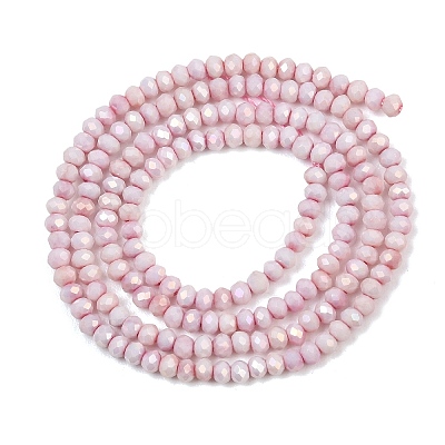 Electroplate Rondelle Glass Beads Strands GL-T021-2x2.5mm-17-20-1