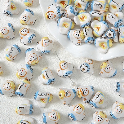 Handmade Porcelain Beads PW-WGB7F21-05-1