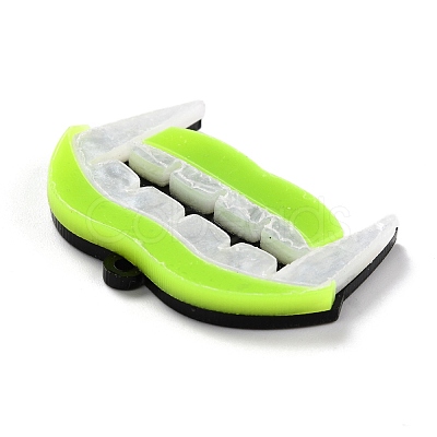 Western Style Fluorescent Acrylic Pendants BACR-I001-01C-1