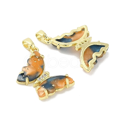 Rack Plating Brass Pendants KK-U011-01G-B-1