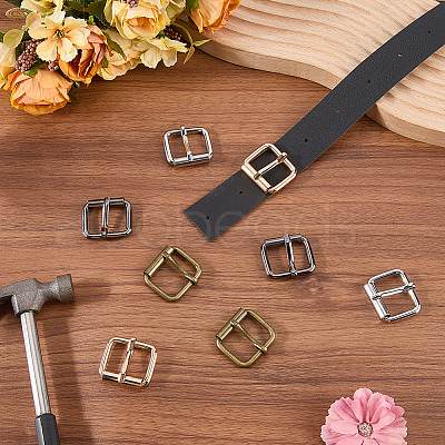 8Pcs 4 Colors Roller Buckles for Bag Strap Connector IFIN-CL0001-12-1