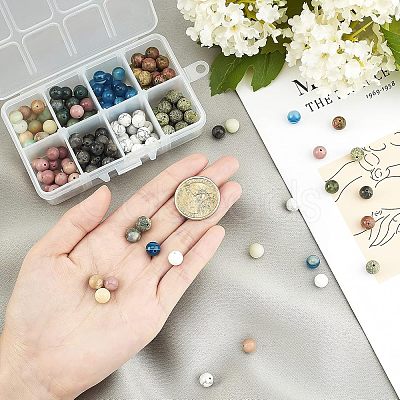 Natural Mixed Gemstone Beads G-NB0001-81-1