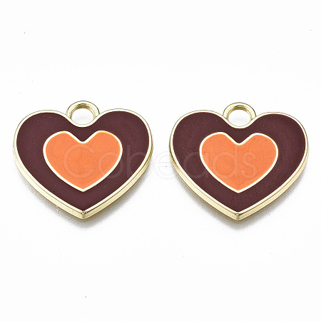 Rack Plating Alloy Enamel Pendants LS-ENAM-T014-03B-RS-1