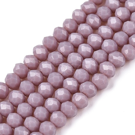 Opaque Solid Color Imitation Jade Glass Beads Strands LS-EGLA-A044-P3mm-D13-1