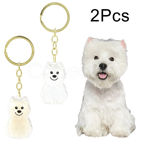 Iron Plastic Keychains KEYC-FZC0001-001D-G-1