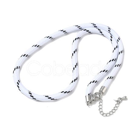 Ployester Core-Wrapped Round Cord Necklace Making KK-CBACFA2-03P-18-1