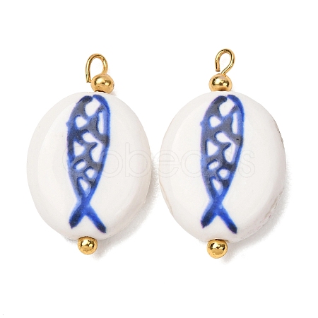 Handmade Porcelain Pendants PR-CBA8966-12G-1