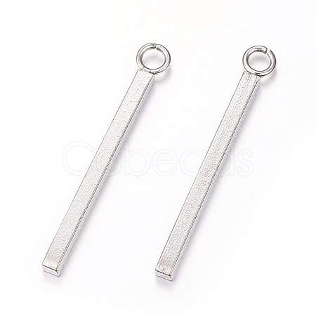 Tarnish Resistant 304 Stainless Steel Pendants STAS-P186-05P-43mm-1