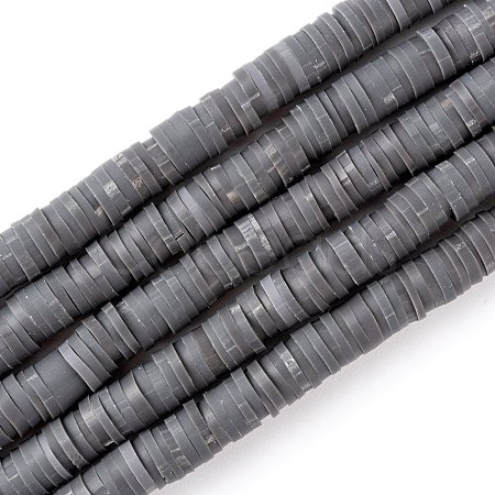 Handmade Polymer Clay Beads Strands CLAY-R089-6mm-Q062-1