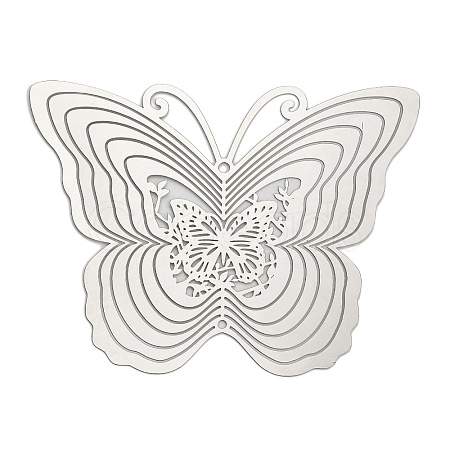 201 Stainless Steel Laser Cut Connector Charms STAS-Z116-04P-03-1