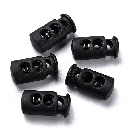 Plastic Spring Cord Lock Stopper Cylinder FIND-I013-A12-1