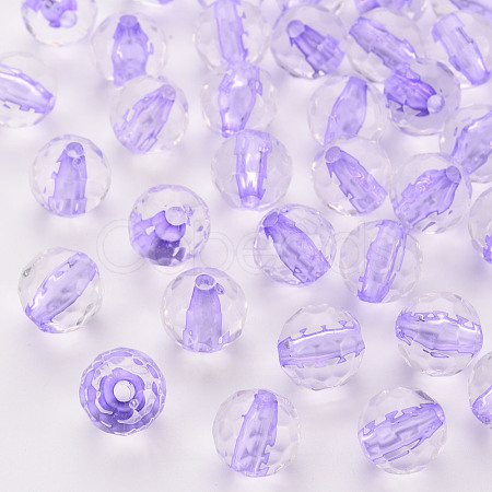 Transparent Acrylic Beads TACR-S154-10A-47-1