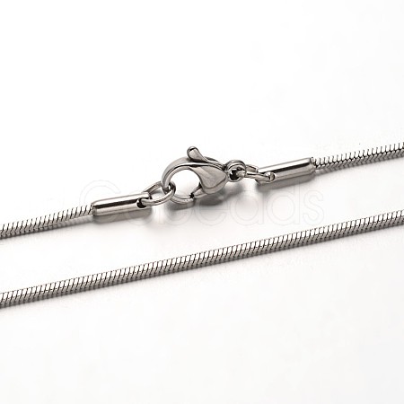 Tarnish Resistant 304 Stainless Steel Herringbone Chain Necklaces NJEW-N0047-08-1