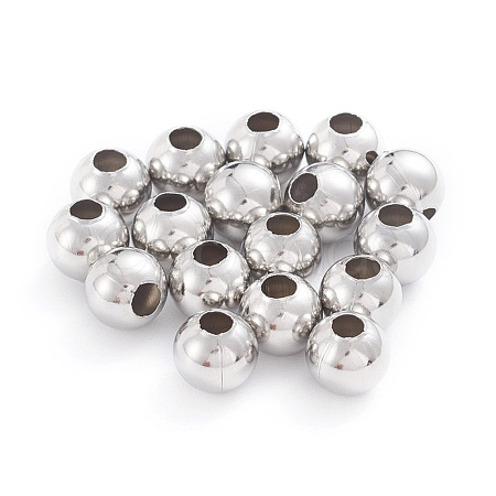 Tarnish Resistant 304 Stainless Steel Beads STAS-G230-P07-1