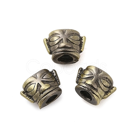 Tibetan Style Rack Plating Brass Bead KK-Q805-21AB-1