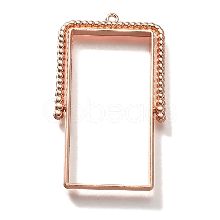 Alloy Open Back Bezel Pendants PALLOY-I223-07RG-1