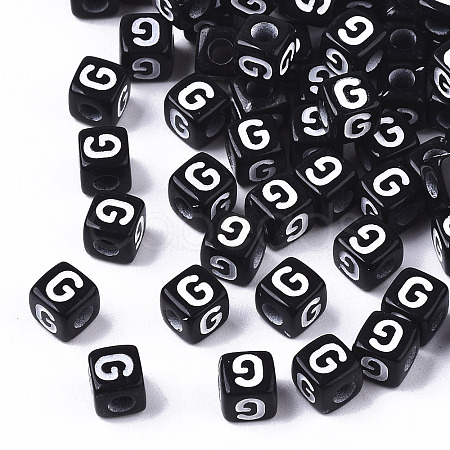 Opaque Acrylic Beads LS-X-SACR-N002-01G-1