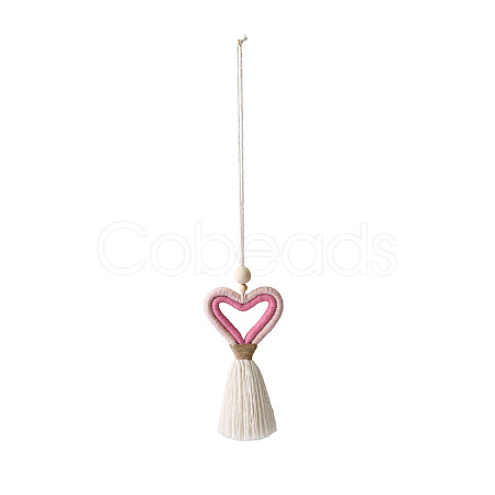 Cotton Tassel Pendant Decorations HEAR-PW0001-139C-1