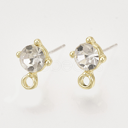 Alloy Stud Earring Findings PALLOY-N0149-21F-1