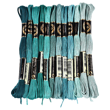 Polyester Embroidery Threads OCOR-WH20074-13B-01B-1