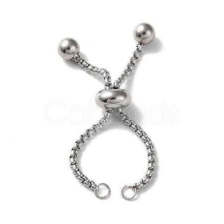 Non-Tarnish 304 Stainless Steel Adjustable Finger Ring Findings STAS-P328-06B-P-1