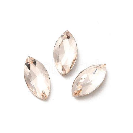 Glass Rhinestone Cabochons RGLA-P037-09A-D261-1