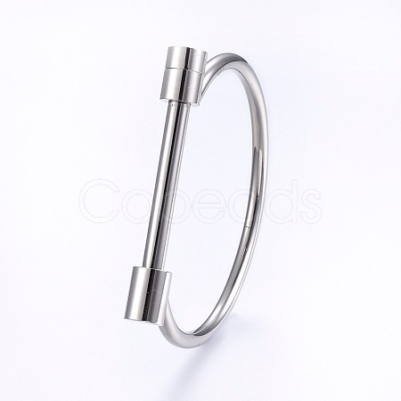 Tarnish Resistant 304 Stainless Steel Bangles BJEW-P222-14P-1