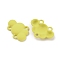 Spray Painting Zinc Alloy Chandelier Component Links, Cloud, Yellow, 13x19.5x3mm, Hole: 2mm