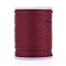 Round Waxed Polyester Cord, Taiwan Waxed Cord, Twisted Cord, Dark Red, 1mm, about 12.02 yards(11m)/roll