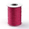 Korean Waxed Polyester Cord, Medium Violet Red, 1mm, about 85yards/roll