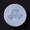 Car DIY Food Grade Silicone Molds, Resin Casting Molds, For UV Resin, Epoxy Resin Jewelry Making, White, 30x9mm, Inner Diameter: 22x16mm