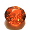 Imitation Austrian Crystal Beads, Grade AAA, K9 Glass, Faceted, Flat Round, Dark Orange, 6x3.5mm, Hole: 0.7~0.9mm