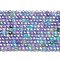 Cubic Zirconia Bead Strands, Faceted Rondelle, Mixed Color, 3mm, Hole: 0.6mm, about 131pcs/strand, 15.16 inch(38.5cm)