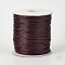 Eco-Friendly Korean Waxed Polyester Cord, Dark Red, 0.5mm, about 169.51~174.98 Yards(155~160m)/Roll