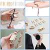 56Pcs 8 Styles Eco-Friendly Brass Watch Band Clasps KK-BC0009-75-4