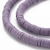 Handmade Polymer Clay Bead Strands CLAY-T002-6mm-58-3