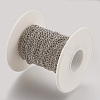 Tarnish Resistant Handmade 304 Stainless Steel Curb Chains STAS-P200-11P-3