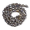 Transparent Electroplate Glass Beads Strands LS-EGLA-N013-T4mm-B27-2